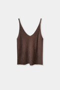Top Tirantes Brillo Escote Pico